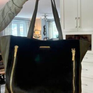 Elizabeth & James Calf Hair and Leather handbag